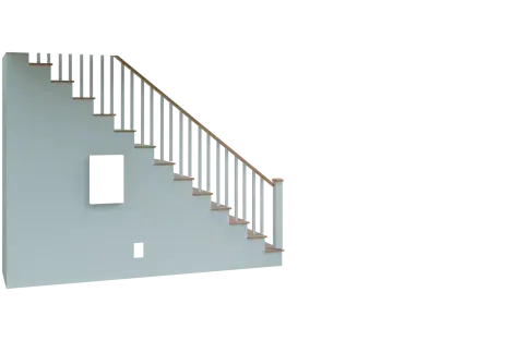 Condo Townhome Unfinished Basement - Stairs