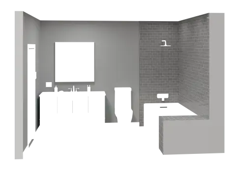 Condo Unit Bathroom - Wall