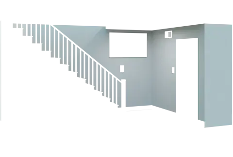 Freehold Townhome Finished Basement - Finished Wall
