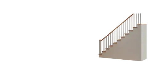 Freehold Townhome Living Room - Stairs