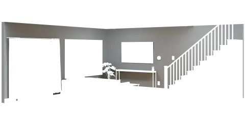 Freehold Townhome Living Room - Wall