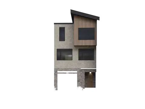 Condo townhome exterior structure