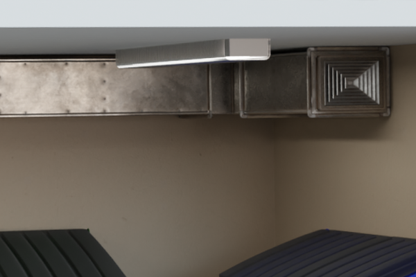 Mechanical area with ductwork