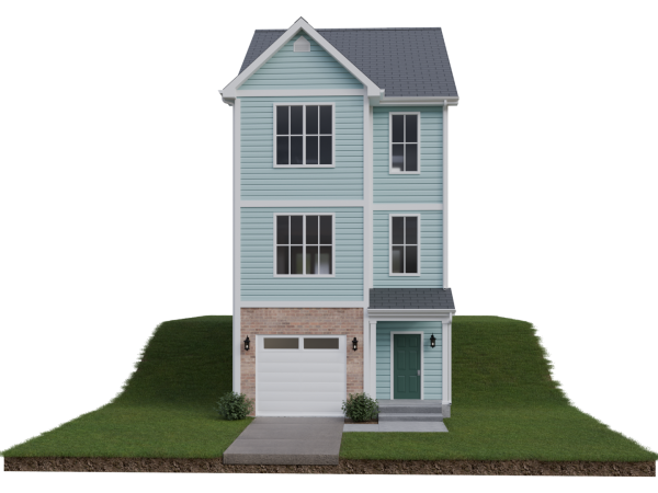Exterior of a townhouse